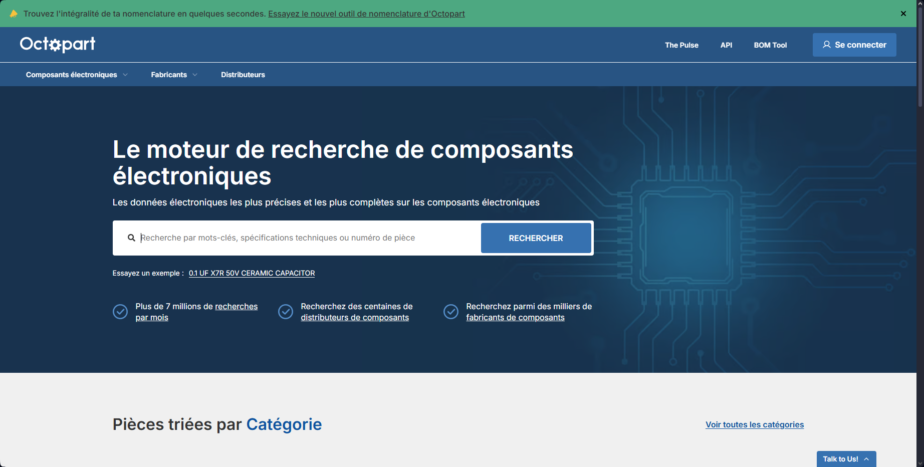 OctoPART - Recherche de composants électroniques