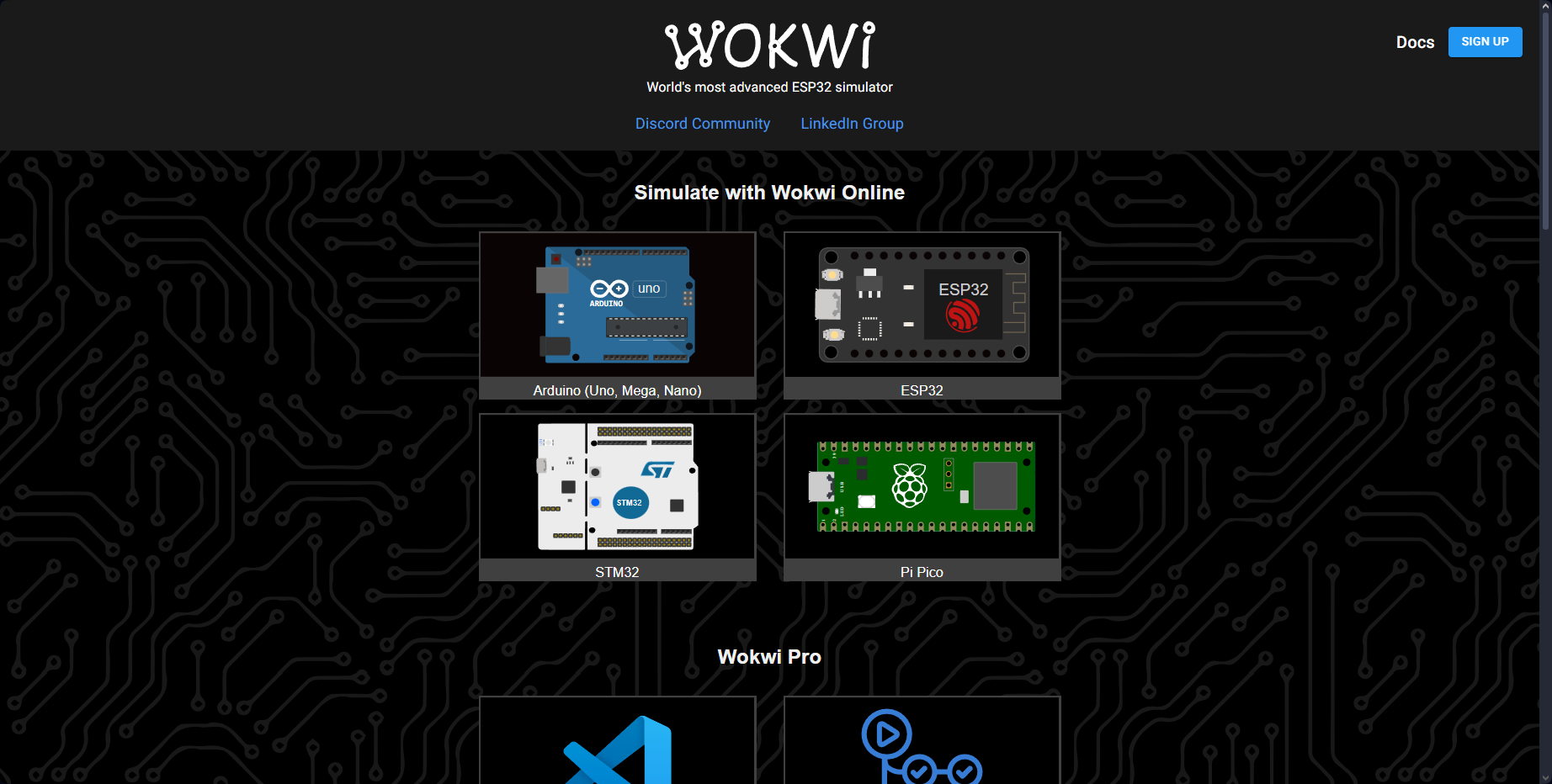 Wokwi - Simulateur de circuits électroniques