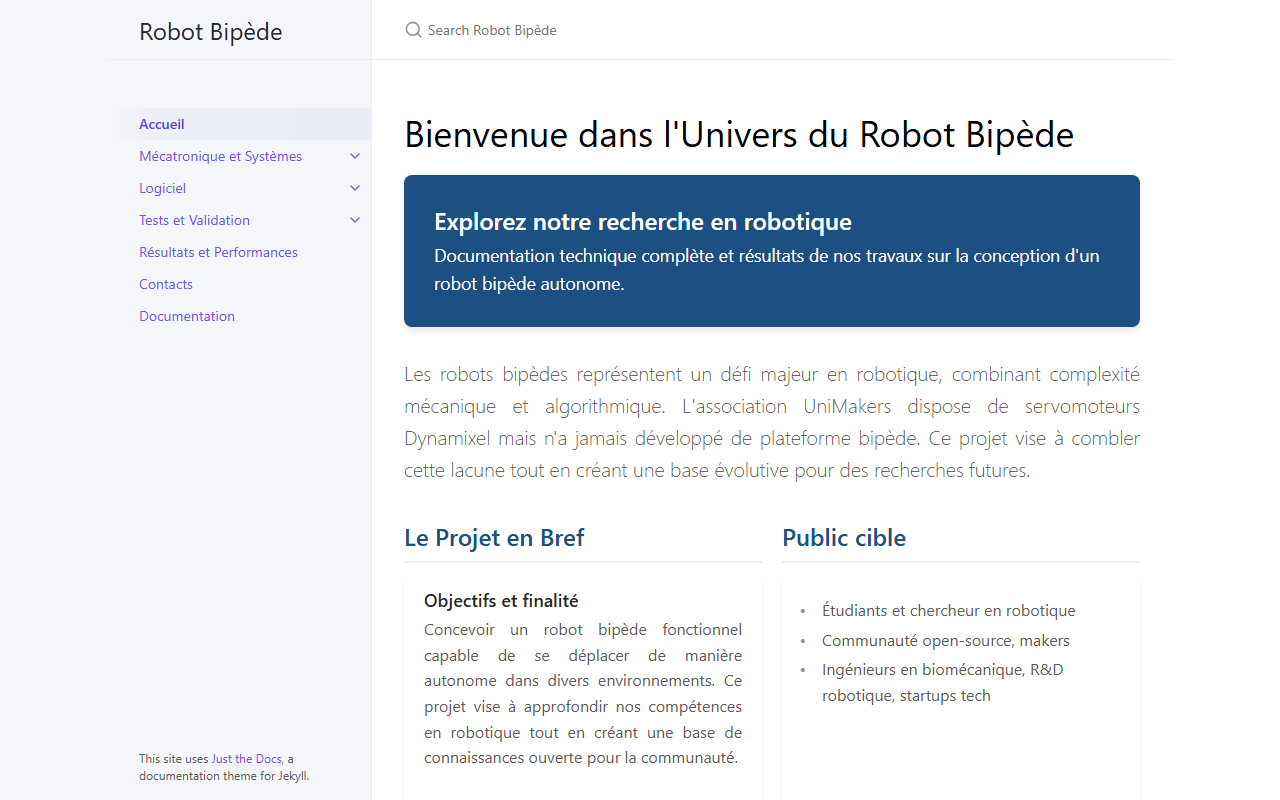 Aperçu de I3 BipedRobot