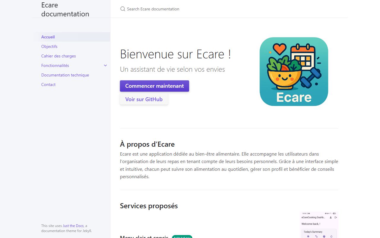 Aperçu de I3 DashboardingApp